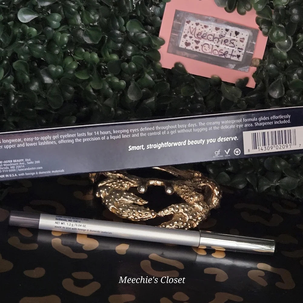 ​LUNE + ASTER Swipe+Go Dawn To Dusk Gel Eyeliner • Black • Full Size • NIB